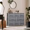 Sorbus Dresser with 8 Drawers - Chest Organizer Unit with Steel Frame Wood Top & Handle Easy Pull Fabric Bins for Clothes - Wide Storage Furniture for Bedroom, Hallway, Living Room, Nursery & Closet